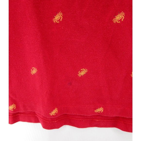 Ralph Lauren Polo Shirt Large Pullover Golf All Over Crab Print Knit * - Picture 6 of 10